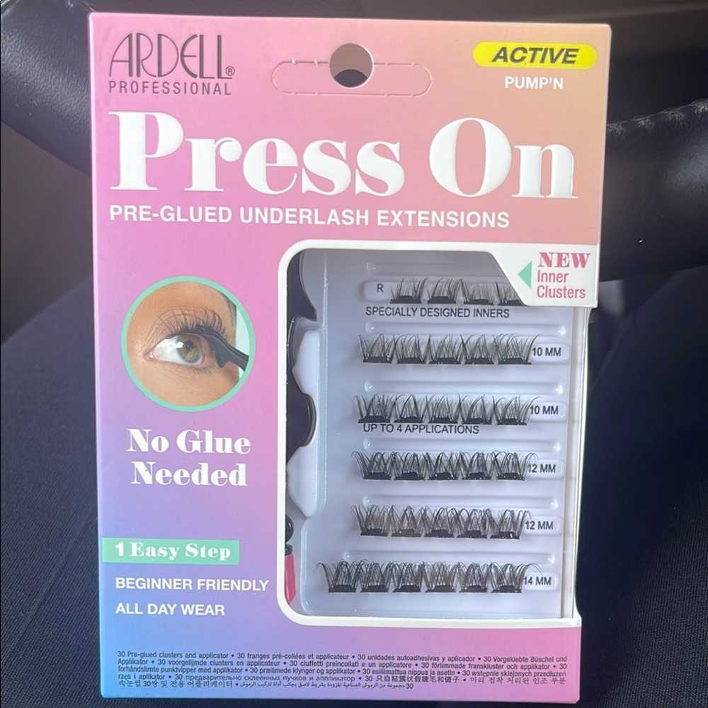 Ardell Press On Pre-Glued Underlash Extensions - Black